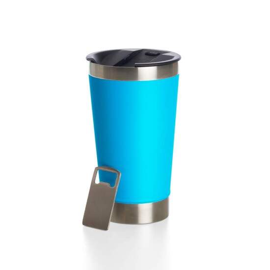 Copo Trmico de Inox Matte com Abridor para Cerveja - 500ml