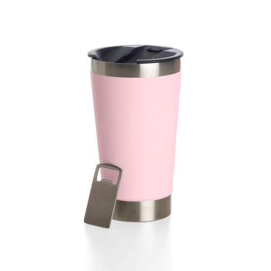 Copo Trmico de Inox Matte com Abridor para Cerveja - 500ml