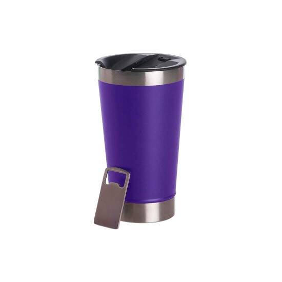 Copo Trmico de Inox Matte com Abridor para Cerveja - 500ml