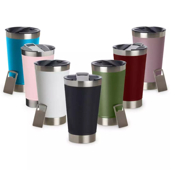 Copo Trmico de Inox Matte com Abridor para Cerveja - 500ml