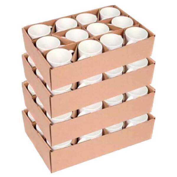 Caneca de Cermica Branca AAA Mundi Premium 325ml - 48 peas (Caixa)