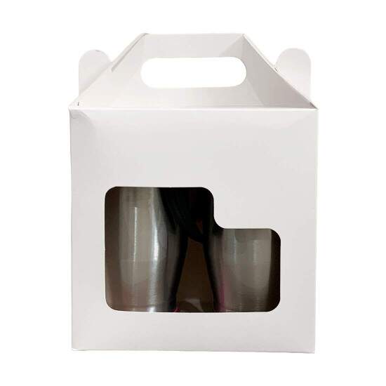 Caixinha Presente Branca Dupla para Caneca Trmica Sublimtica - 500ml