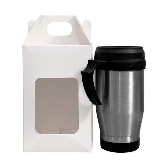 Caixinha Presente Branca Individual para Caneca Trmica Sublimtica - 500ml
