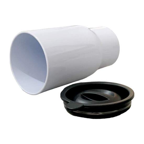 Copo Veicular de Polmero com Tampa Preta para Sublimao - 550ml