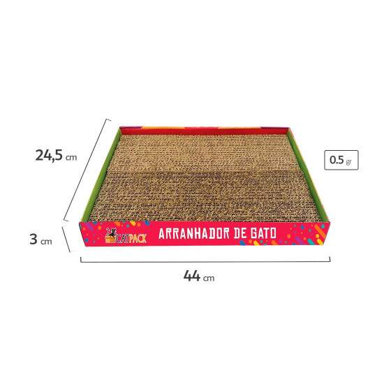 Arranhador Antiestresse de Papelo para Gatos - 24,5x44cm