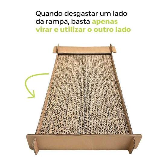 Rampa de Papelo com Arranhador Antiestresse para Gatos - 27x49cm