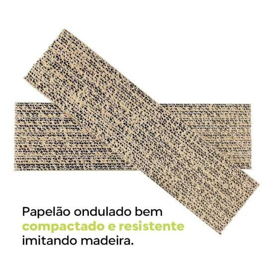 Toca de Papelo com Arranhador Antiestresse para Gatos - 30x45cm