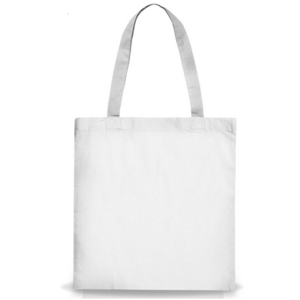 Sacola EcoBag de Tnt e Ala Branca para Sublimao - 30x35cm