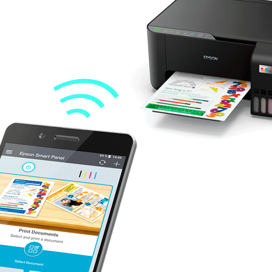 Impressora Multifuncional Epson EcoTank A4 L3250, Wifi, Direct - Bivolt