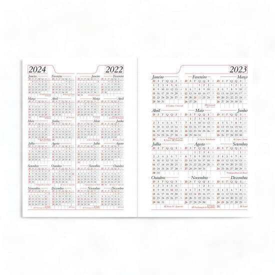 Agenda Diria 2026 com Capa Pet para Sublimao - 14x20cm
