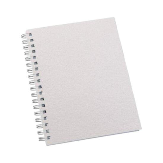Caderno Mdio Permanente 98 Folhas com Capa Pet para Sublimao - 17x24cm