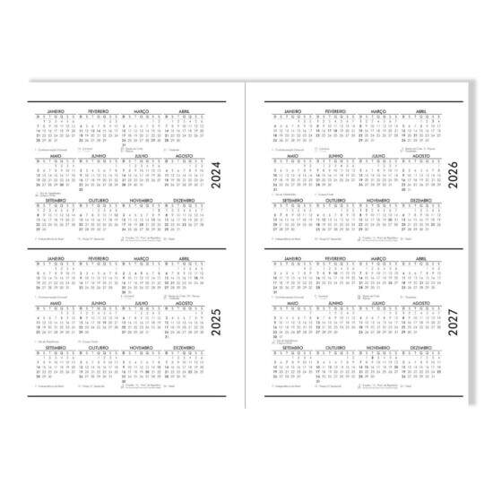 Caderno Mdio Permanente 98 Folhas com Capa Pet para Sublimao - 17x24cm