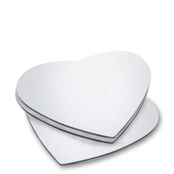 Mouse Pad Corao de Neoprene para Sublimao 22x19cm - 10 peas