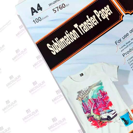 Papel Sublimtico Mecolour A4 210x297mm 100g - 100 Folhas