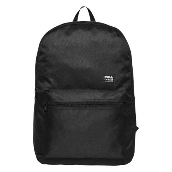 Mochila de Costas Juvenil Full Color Preta Unissex - 30x43cm