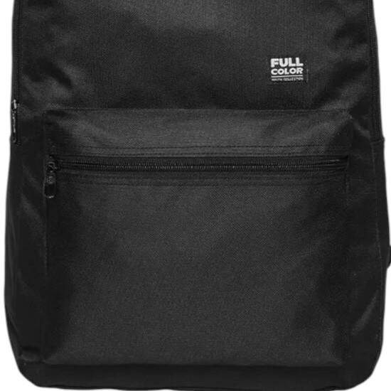 Mochila de Costas Juvenil Full Color Preta Unissex - 30x43cm