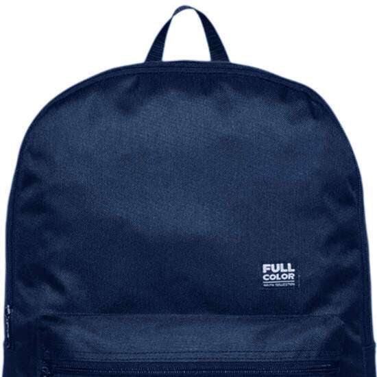Mochila de Costas Juvenil Full Color Azul Marinho Unissex - 30x43cm