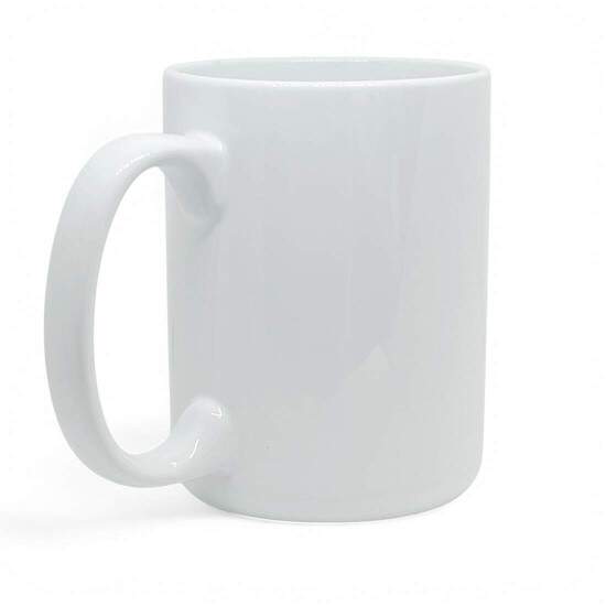 Caneca de Cermica Branca para Sublimao - 400ml