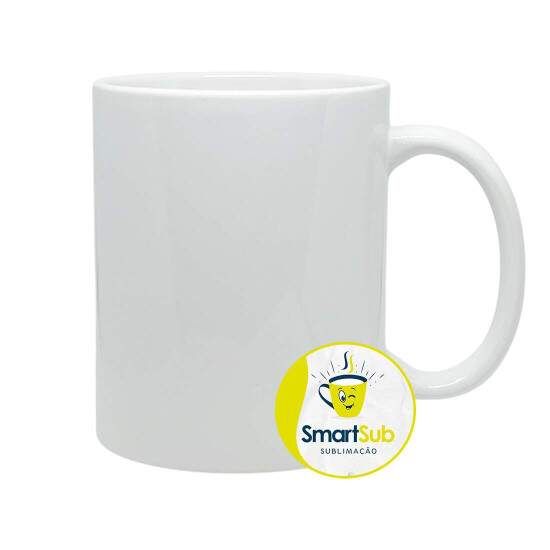 Caneca de Cermica Branca AAA Smartsub para Sublimao - 325ml