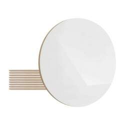 Azulejo de Cermica Redondo Branco Brilhante para Sublimao - 19cm