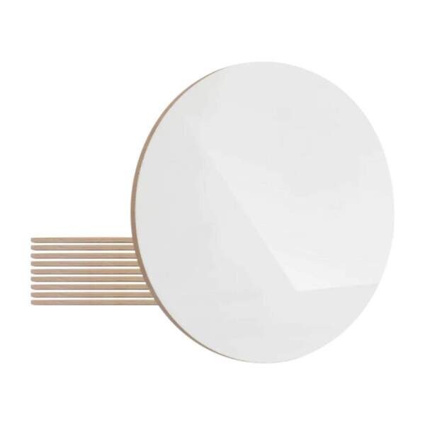 Azulejo de Cermica Redondo Branco Brilhante para Sublimao - 19cm
