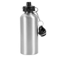 Squeeze de Alumnio Prata 2 Tampas para Sublimao - 600ml
