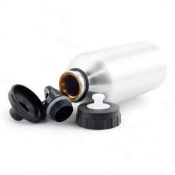 Squeeze de Alumnio Prata 2 Tampas para Sublimao - 600ml