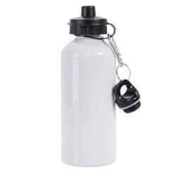 Squeeze de Alumnio Branco 2 Tampas para Sublimao - 600ml