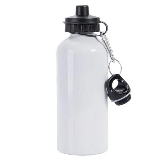 Squeeze de Alumnio Branco 2 Tampas para Sublimao - 600ml