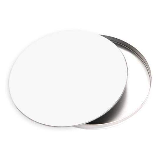 Porta CD/DVD Branco Redondo p/ 6 mdias Sublimtico