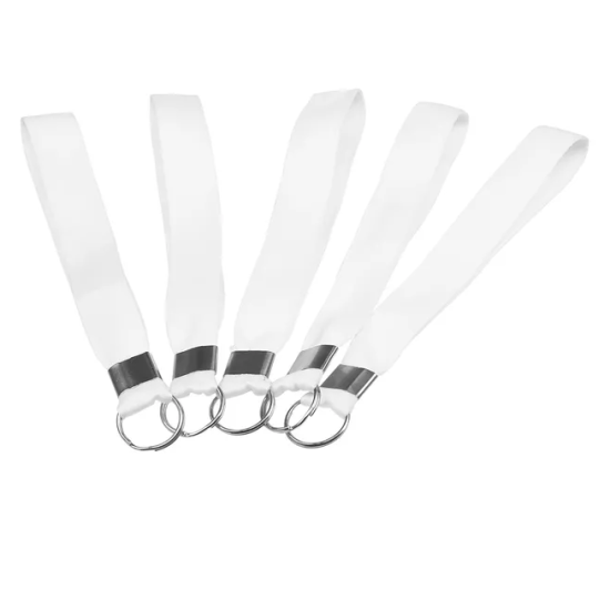 Chaveiro Cordo Acetinado Alvejada para Sublimao - 20mm x 10 cm