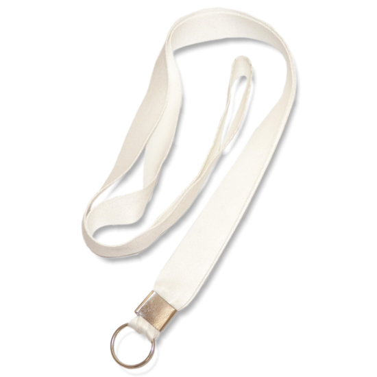 Cordo Acetinado Alvejado para Pendurar Canecas - 20mm x 150cm