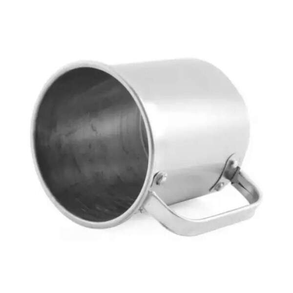 Caneca de Alumnio Brilho com Tarja para Sublimao - 400ml