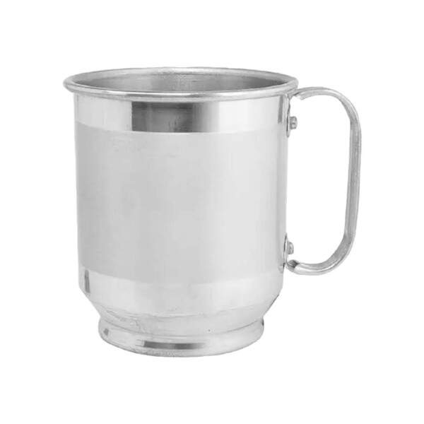 Caneca de Alumnio Brilho com Tarja para Sublimao - 400ml