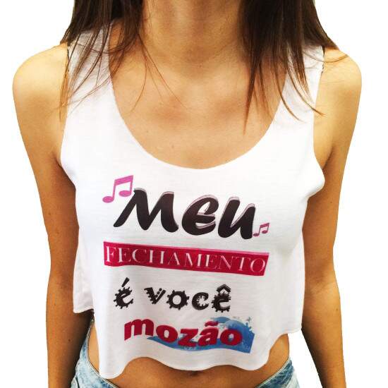 Cropped de Polister para Sublimao
