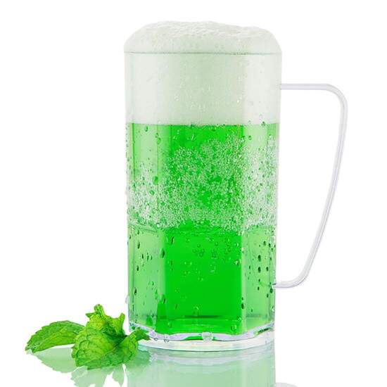 Caneca Chopp de Polmero Branco Leitoso para Sublimao - 450ml
