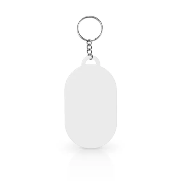 Chaveiro Oval de Metal para Sublimao Total