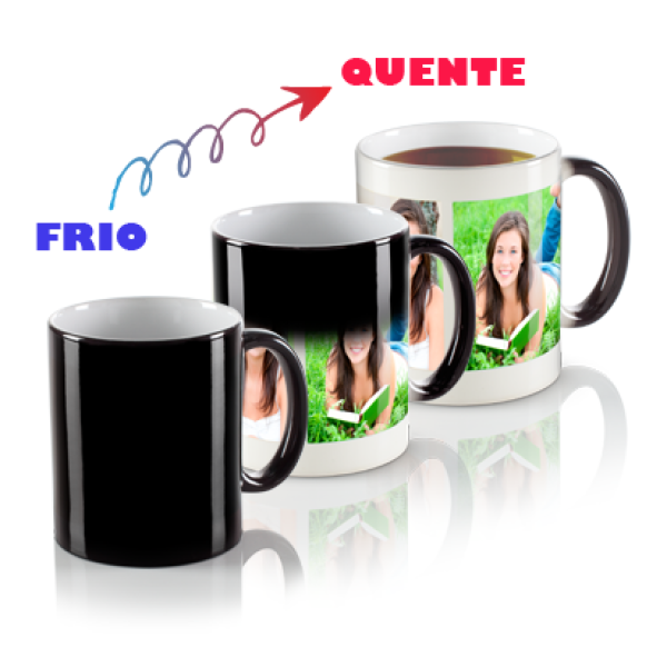 Caneca Mgica Verde para Sublimao - 325 ml