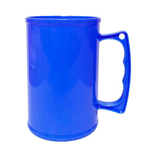 Caneca Chopp de Plstico Leitoso para Transfer - 400ml