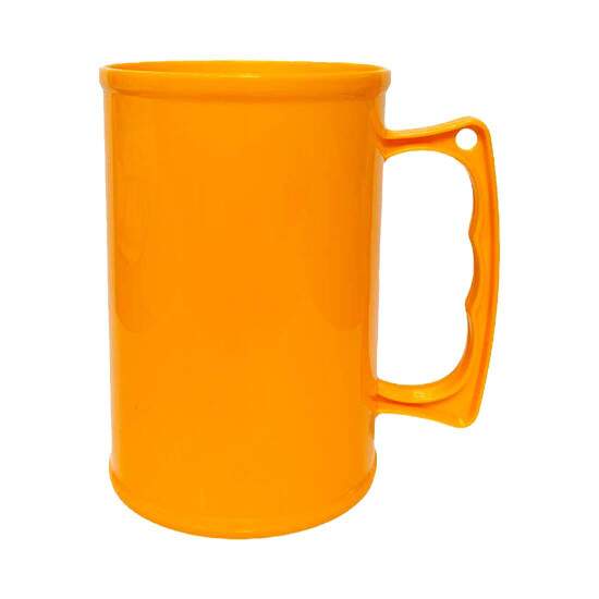 Caneca Chopp de Plstico Leitoso para Transfer - 400ml
