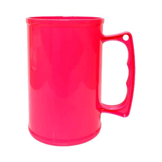 Caneca Chopp de Plstico Leitoso para Transfer - 400ml