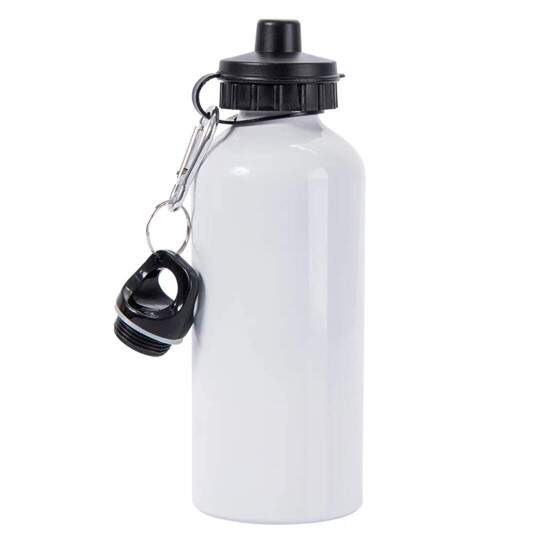 Squeeze de Alumnio Branco 2 tampas para Sublimao - 500ml