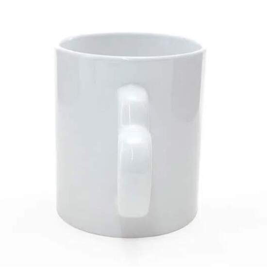 Caneca Branca com Ala Corao e Interior Branco para Sublimao