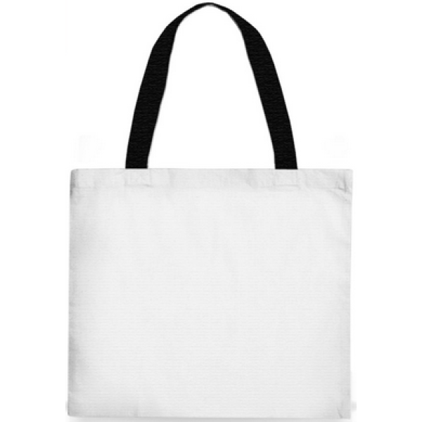 Sacola EcoBag de Tnt e Ala Preta para Sublimao - 25x30cm
