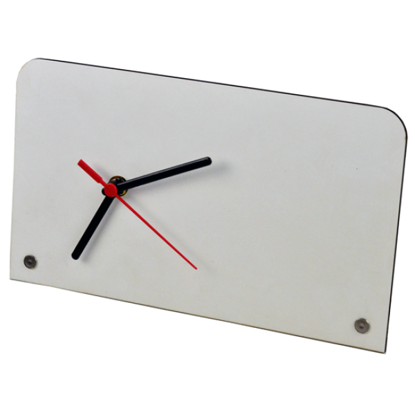 Relgio Retangular de MDF Brilho para Sublimao - 15x26cm
