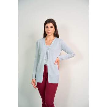 Twinset Cardigan Aberto Liso c/ Regata - Wall Malhas