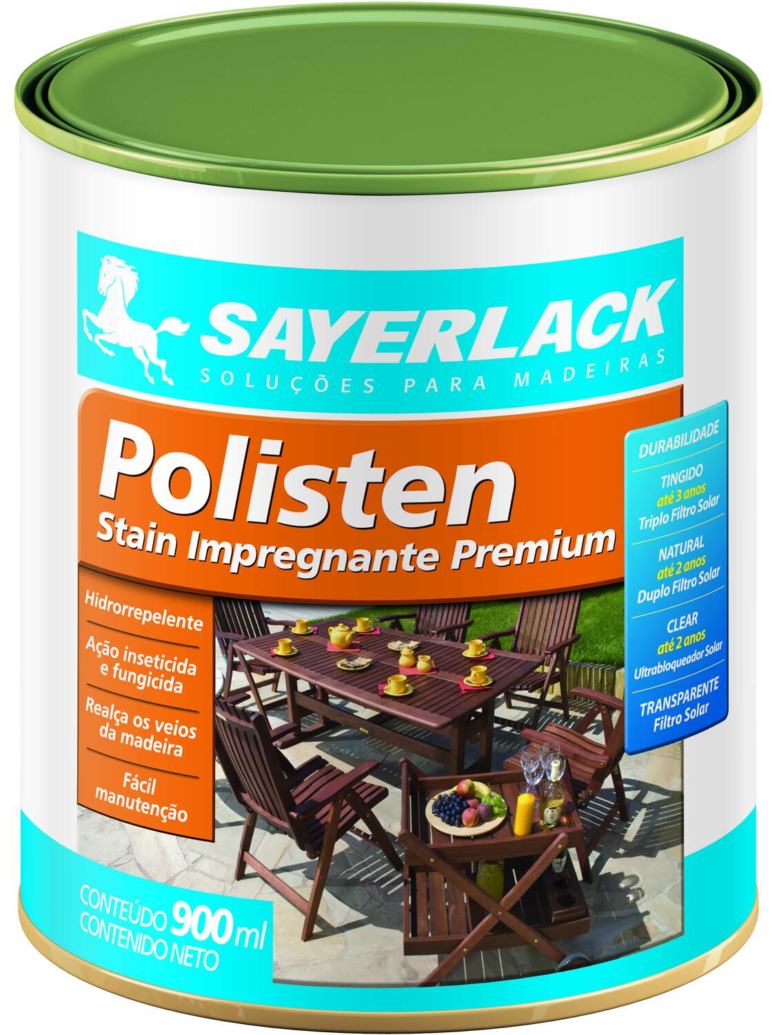 Verniz Stain Impregnante Polisten Branco 900ml - Sayerlack
