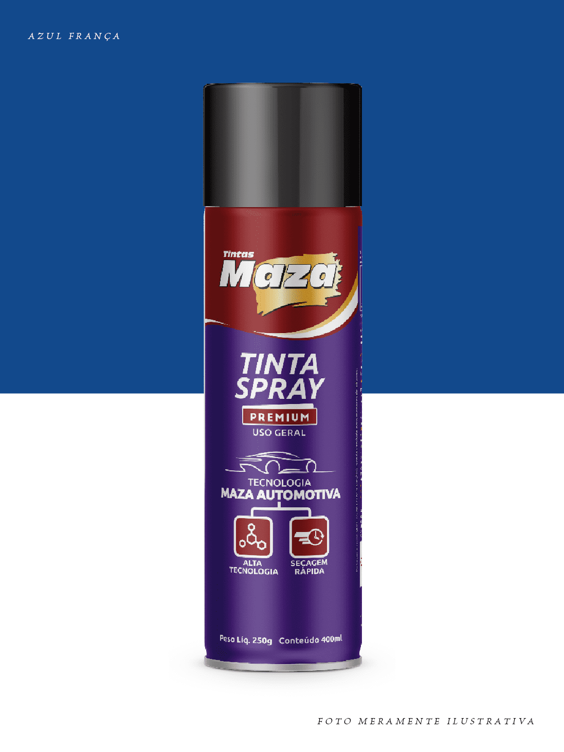Spray Branco Brilhante 400 ml Maza Tintas 3 de Maio