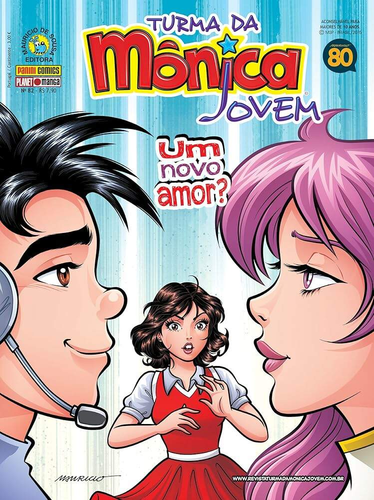 UM NOVO AMOR VOL 82 - TURMA DA MÔNICA JOVEM - MAURICIO DE SOUSA