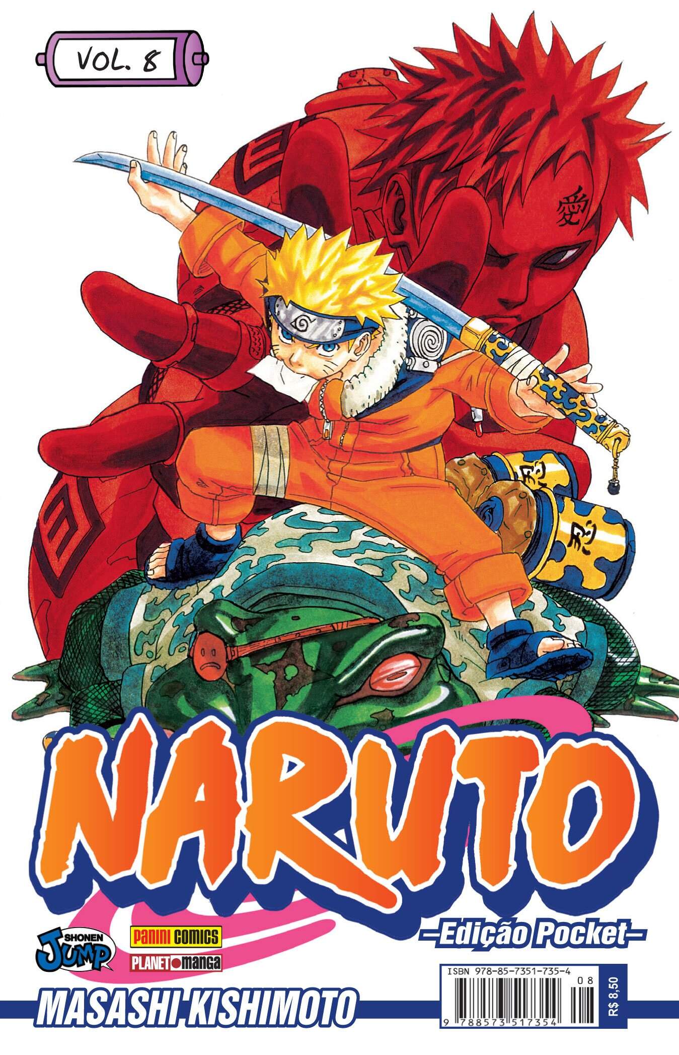 Naruto Vol 8 - Masashi Kishimoto - Sebo e Livraria Mania de Cultura